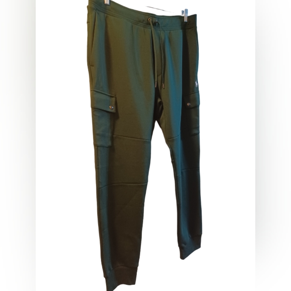Polo Ralph Lauren XL Men's Green Athletic  Pants Cotton Polyester Blend